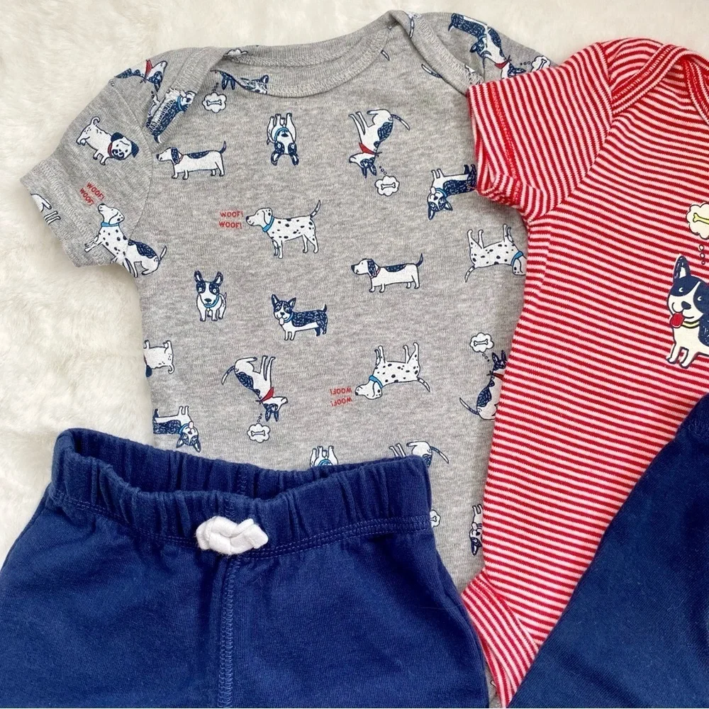 Carter’s Cute Baby Outfit Set with Dog Prints